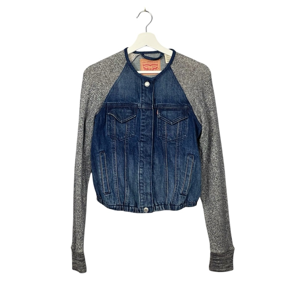 Levi's Collarless Denim Trucker Jacket